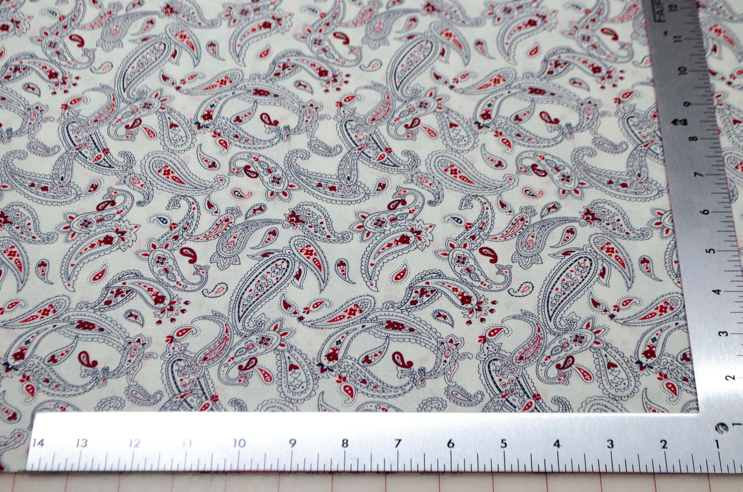 100% Cotton Red White and Blue Bandana Print