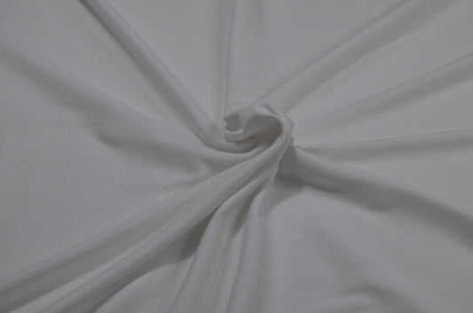 Pima Cotton Rib Knit in White