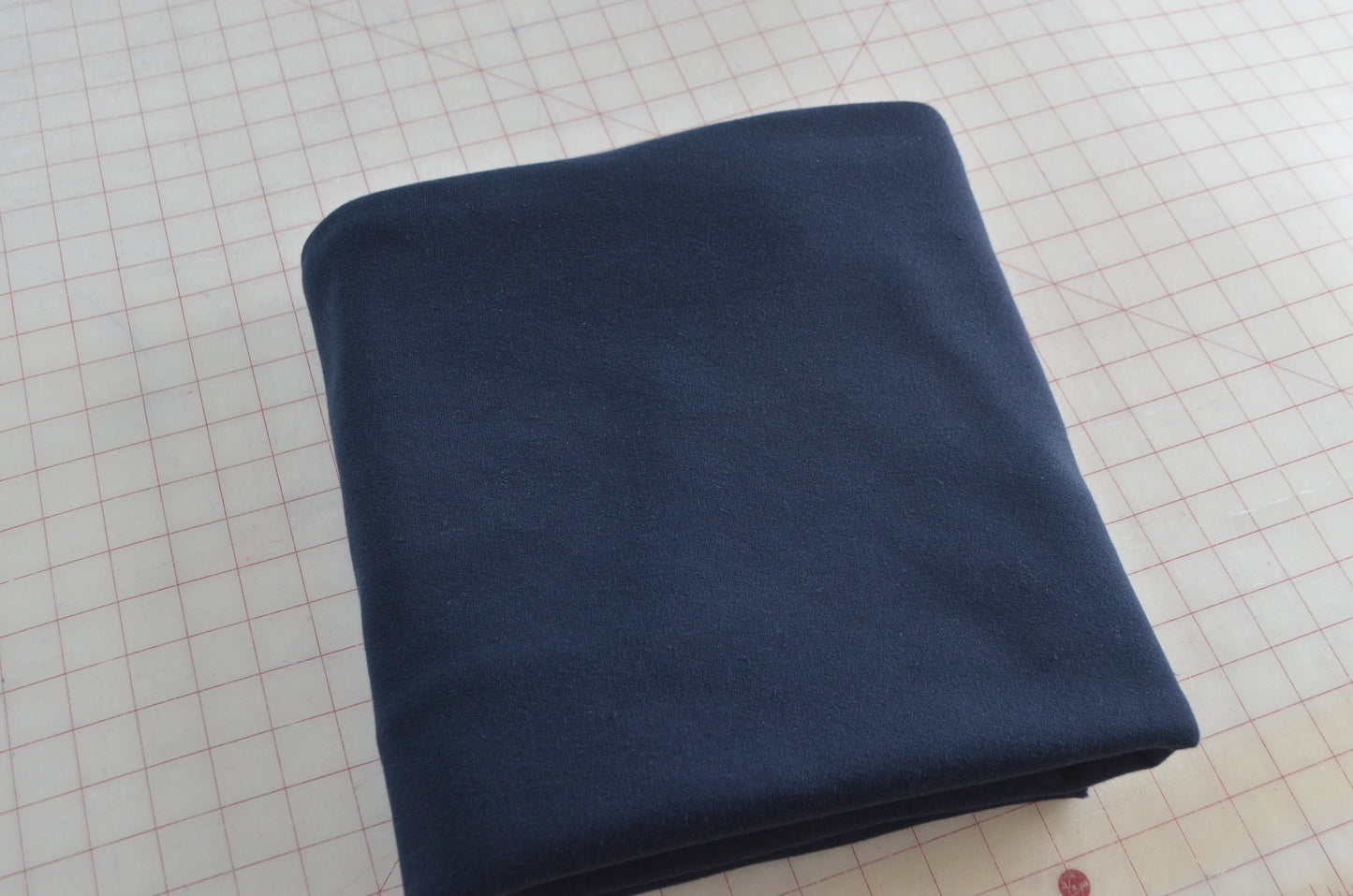 Cotton Blend Fleece in Dark Navy