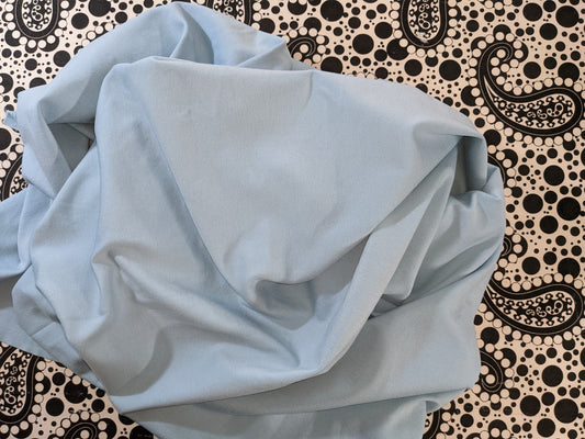 Nylon/Rayon/Spandex Ponte De Roma in Light Blue