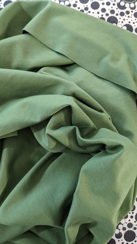 Rayon/Spandex Ponte De Roma in Bright Olive