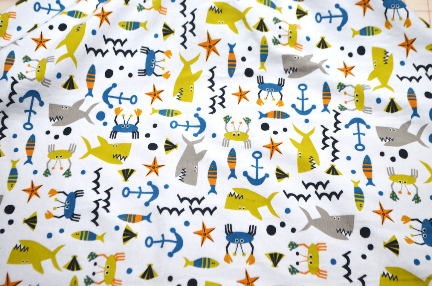 Cotton/Spandex Knit - Sea Life