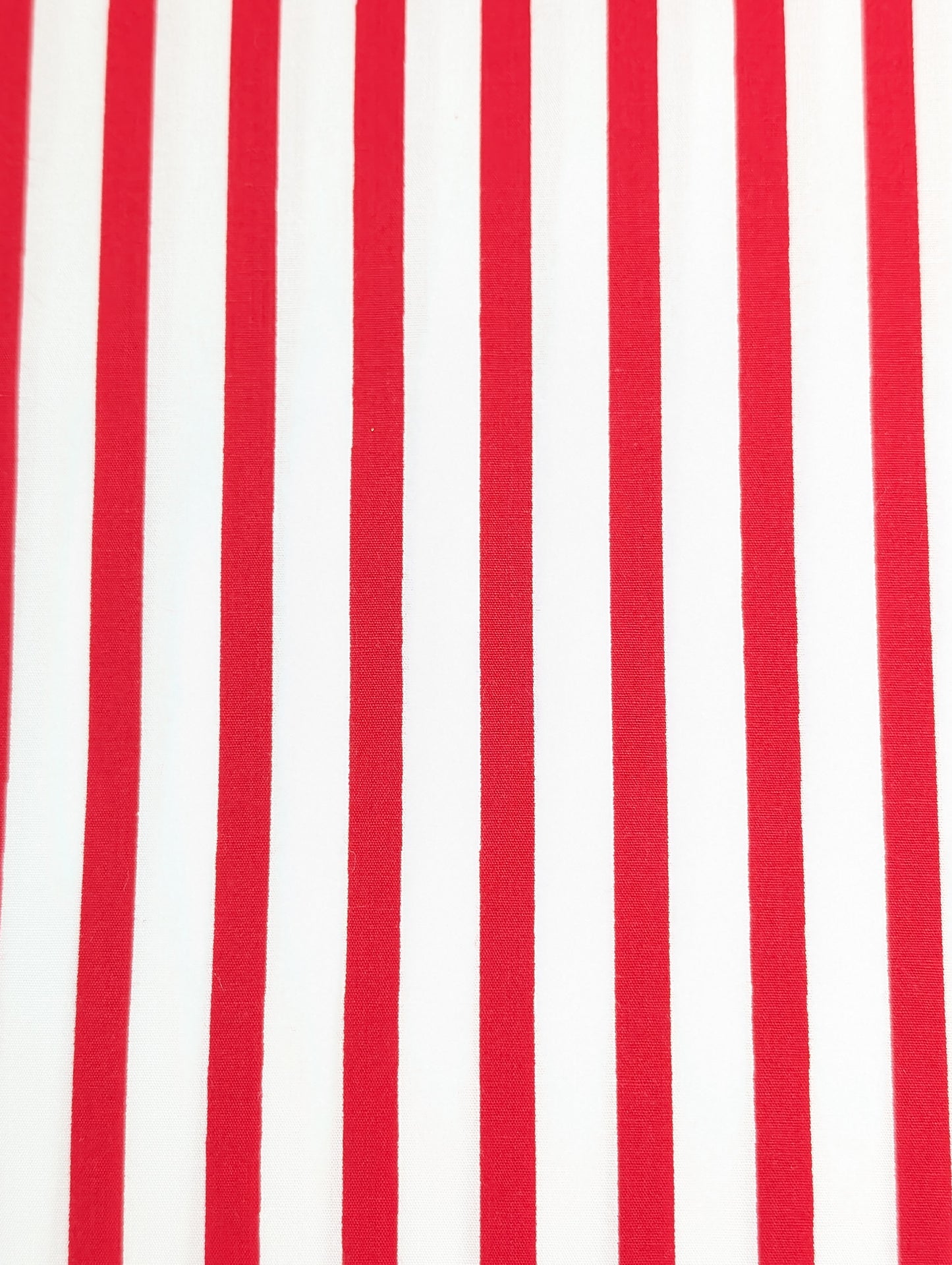 100% Cotton Red/White Striped Shirting
