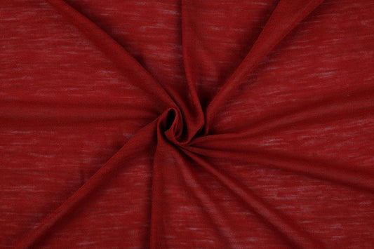 Italian 100% Wool Jersey in Red