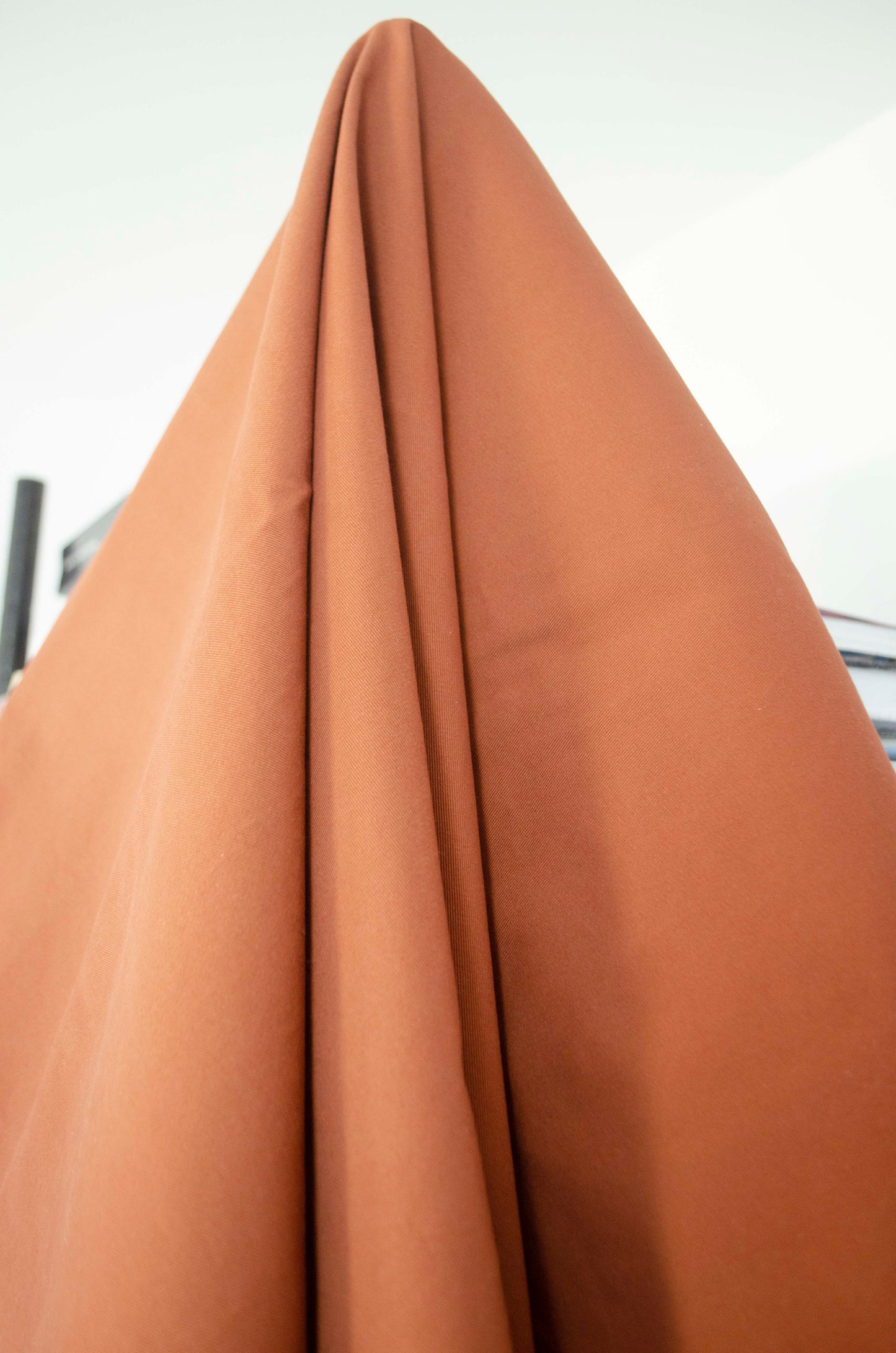 Cotton/Spandex Sanded Twill in Cinnamon