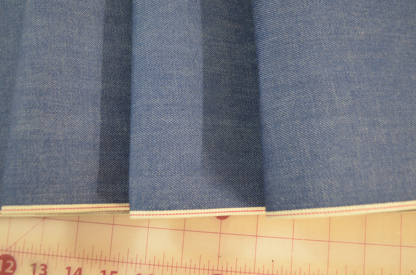 12.75 oz Selvedge Demin in Indigo