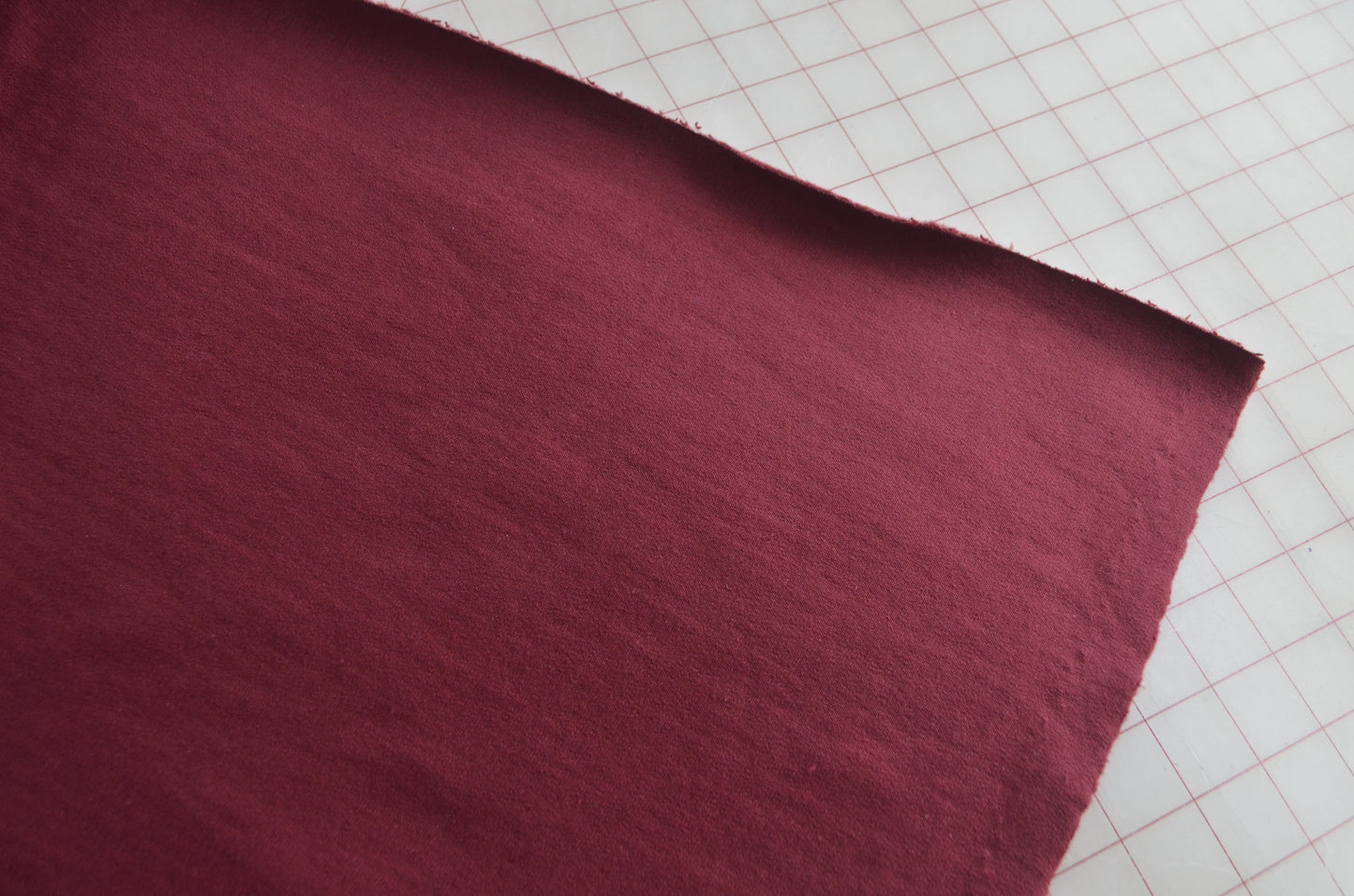 Cotton Blend Fleece in Burgundy