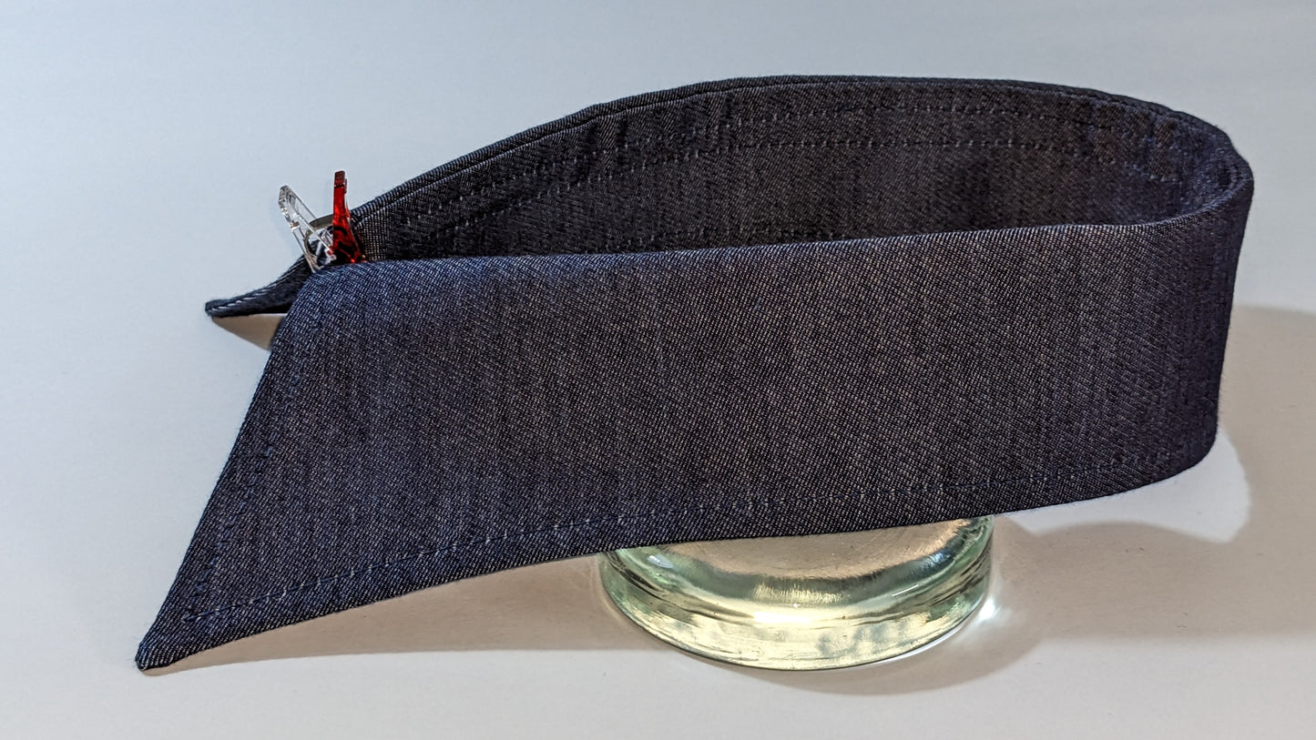 Cotton/Wool Blend Japanese Denim Shirting in Indigo