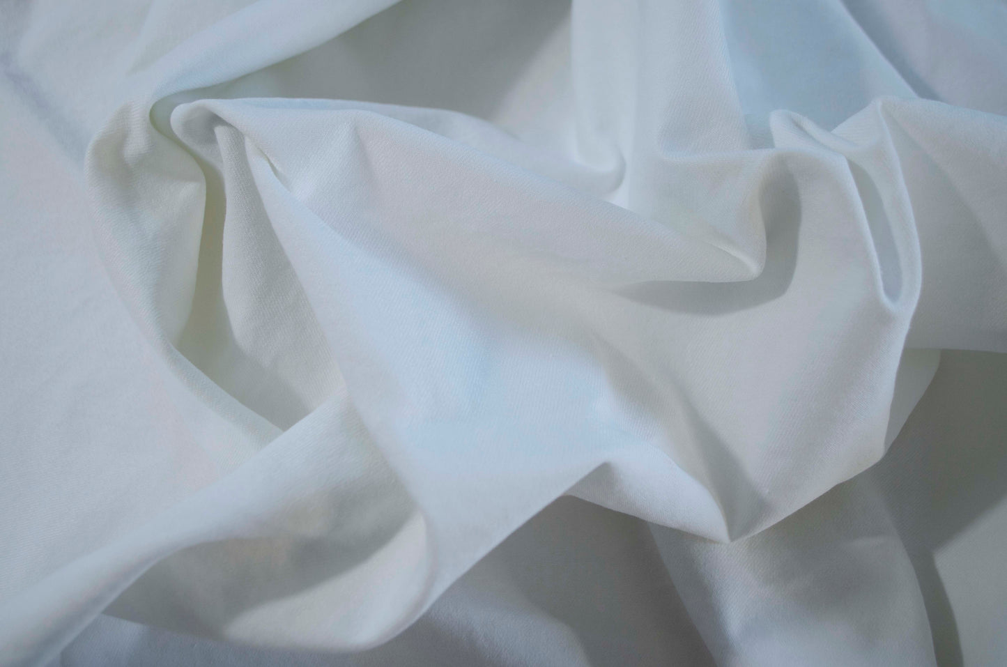 Cotton/Spandex Twill in White